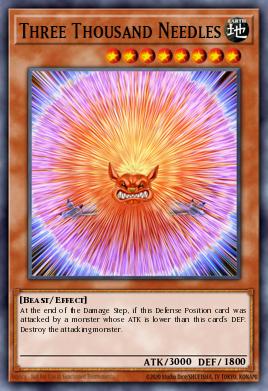 Three Thousand Needles Yu-Gi-Oh card