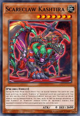 Scareclaw Kashtira Yu-Gi-Oh card