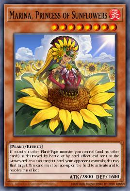 Marina, Princess of Sunflowers Yu-Gi-Oh card