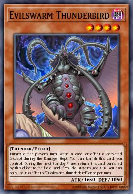 Evilswarm Thunderbird Yu-Gi-Oh card