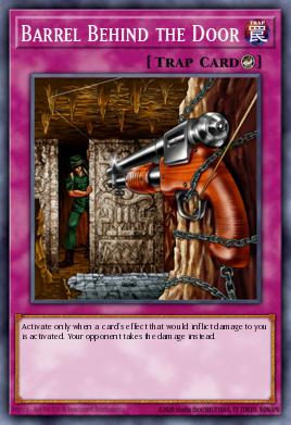 Barrel Behind the Door Yu-Gi-Oh card