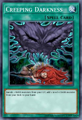 Creeping Darkness Yu-Gi-Oh card