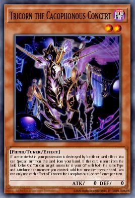Tricorn the Cacophonous Concert Yu-Gi-Oh card