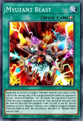 Myutant Blast Yu-Gi-Oh card