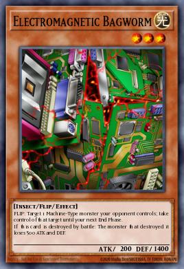 Electromagnetic Bagworm Yu-Gi-Oh card