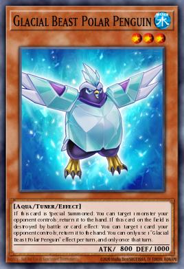 Glacial Beast Polar Penguin Yu-Gi-Oh card