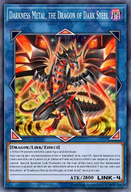 Darkness Metal, the Dragon of Dark Steel Yu-Gi-Oh card