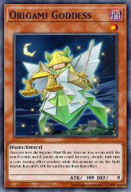 Origami Goddess Yu-Gi-Oh card