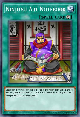 Ninjitsu Art Notebook Yu-Gi-Oh card