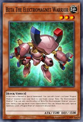 Beta The Electromagnet Warrior Yu-Gi-Oh card