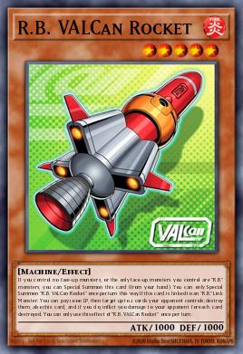 R.B. VALCan Rocket Yu-Gi-Oh card