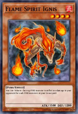 Flame Spirit Ignis Yu-Gi-Oh card