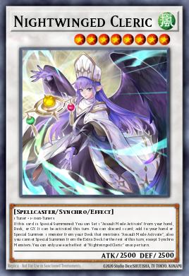 Nightwinged Cleric Yu-Gi-Oh card