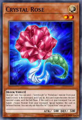 Crystal Rose Yu-Gi-Oh card