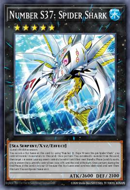 Number S37: Spider Shark Yu-Gi-Oh card