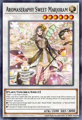 Aromaseraphy Sweet Marjoram Yu-Gi-Oh card