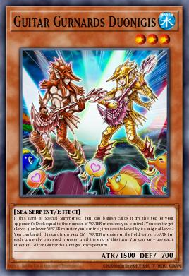 Guitar Gurnards Duonigis Yu-Gi-Oh card