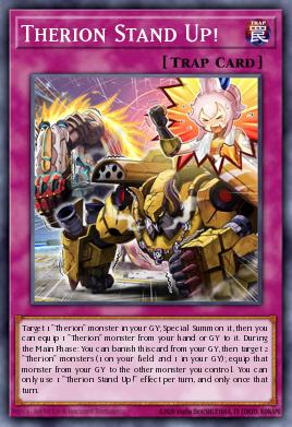 Therion Stand Up! Yu-Gi-Oh card