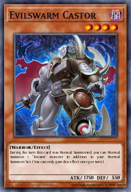 Evilswarm Castor Yu-Gi-Oh card