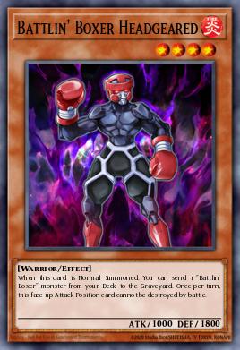 Battlin' Boxer Headgeared Yu-Gi-Oh card