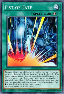 Fist of Fate Yu-Gi-Oh card