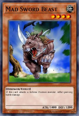 Mad Sword Beast Yu-Gi-Oh card