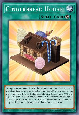 Gingerbread House Yu-Gi-Oh card