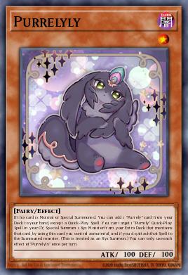 Purrelyly Yu-Gi-Oh card