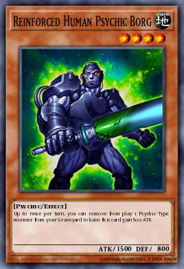 Reinforced Human Psychic Borg Yu-Gi-Oh card