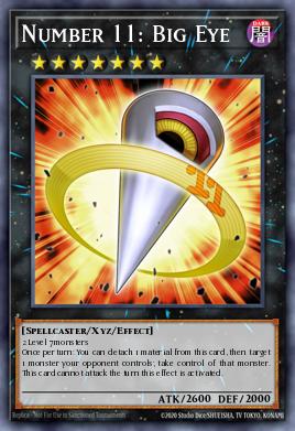 Number 11: Big Eye Yu-Gi-Oh card