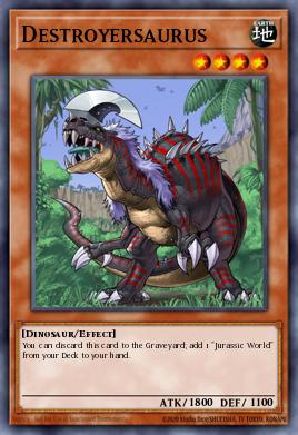 Destroyersaurus Yu-Gi-Oh card