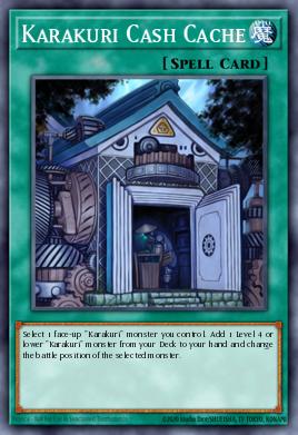 Karakuri Cash Cache Yu-Gi-Oh card