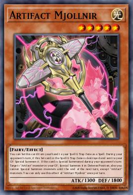 Artifact Mjollnir Yu-Gi-Oh card
