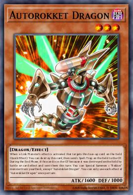 Autorokket Dragon Yu-Gi-Oh card