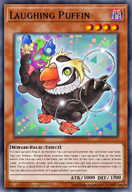 Laughing Puffin Yu-Gi-Oh card