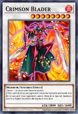 Crimson Blader Yu-Gi-Oh card