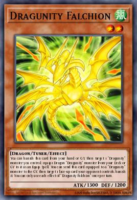 Dragunity Falchion Yu-Gi-Oh card