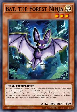 Bat, the Forest Ninja Yu-Gi-Oh card