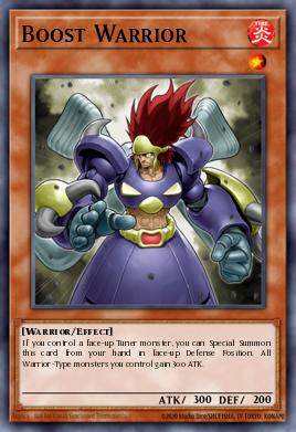 Boost Warrior Yu-Gi-Oh card