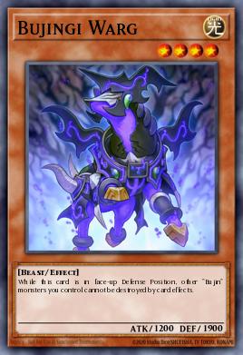 Bujingi Warg Yu-Gi-Oh card
