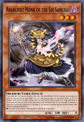 Anarchist Monk of the Six Samurai Yu-Gi-Oh card