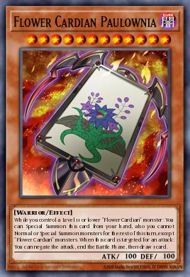 Flower Cardian Paulownia Yu-Gi-Oh card