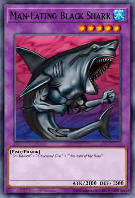 Man-Eating Black Shark Yu-Gi-Oh card