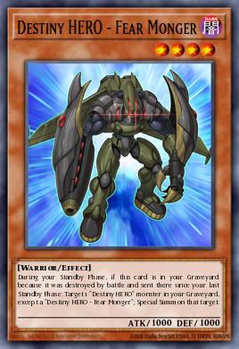 Destiny HERO - Fear Monger Yu-Gi-Oh card