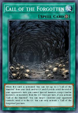 Call of the Forgotten Yu-Gi-Oh card