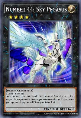 Number 44: Sky Pegasus Yu-Gi-Oh card