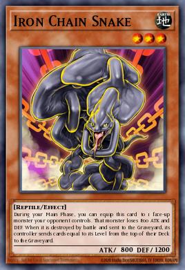 Iron Chain Snake Yu-Gi-Oh card