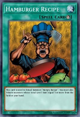 Hamburger Recipe Yu-Gi-Oh card