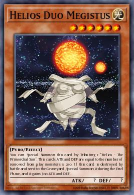 Helios Duo Megistus Yu-Gi-Oh card
