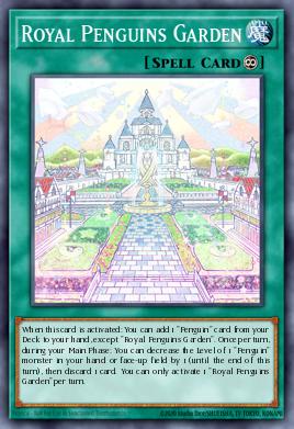 Royal Penguins Garden Yu-Gi-Oh card
